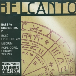 Cuerda Belcanto para contrabajo -Re (media)