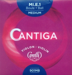 Corelli Cantiga Violin E String, Ball - medium - 4/4