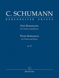 C Schumann - Three Romances For Violin And Piano Op.22