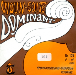 Cuerda Dominant, violín - Mi acero - medium - 1/16