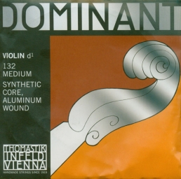 Cuerda Dominant, violín - Re aluminio - medium - 4/4