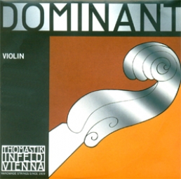 Set de Cuerdas Dominant Violín - Mi acero y de bola, Re plata - med - 4/4 - Straight (Desempacada)