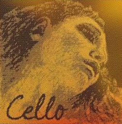 Evah Pirazzi Gold Cello A String - medium - 4/4