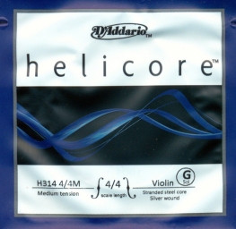 Helicore Violin G String - medium (Straight) - 4/4