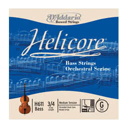 Corde Helicore Orchestral, contrebasse 3/4, ré - medium (Straight)