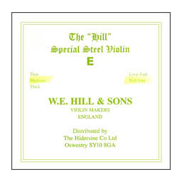 Hill Violin E String, Ball - thick - 4/4
