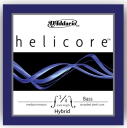 Cuerda Helicore Hybrid, contrabajo - Re - medium (Straight) -3/4