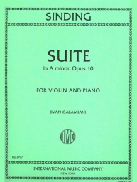 Suite in A- Op. 10 for Violin and Piano