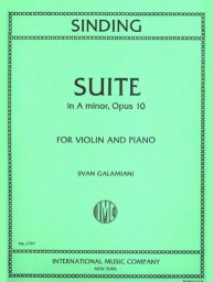 Sinding - Suite in A minor Op. 10 for Violin and Piano (INT)