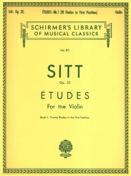 Sitt - Etudes for Violin Op. 32, Book 1 (SCHIR)