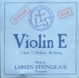 Corde Larsen, violon 4/4, mi or boule - strong