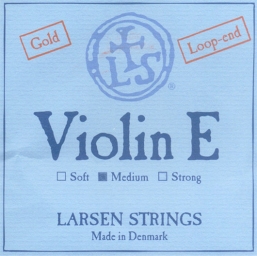Cuerda Mi Violín Larsen - Oro, Final de lazo - medium - 4/4