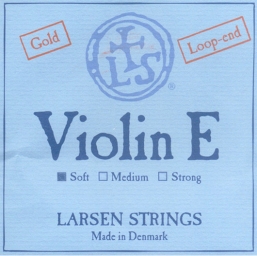 Corde Larsen, violon 4/4, mi or boucle - soft