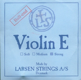 Cuerda Mi Violín Larsen - Acero, Final de Bola - strong - 4/4