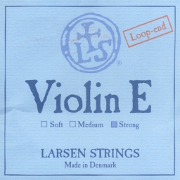 Cuerda Mi Violín Larsen -  Acero, Final de Lazo - strong - 4/4