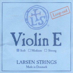 Corde Larsen, violon 4/4, mi acier boucle - soft
