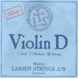 Cuerda Re Violín Larsen - Plata - strong - 4/4
