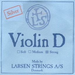 Larsen Violin Silver D String - strong - 4/4