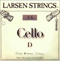 Corde Larsen Fractional RÉ pour violoncelle - Medium - 3/4