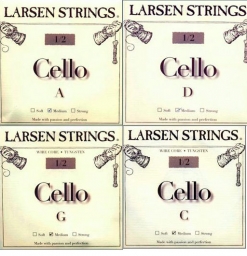 Larsen Fractional Cello Set (C and G Wire Core) - medium - 1/2