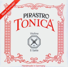Tonica Violin Wound E String, medium - 1/4-1/8 (New Formula)