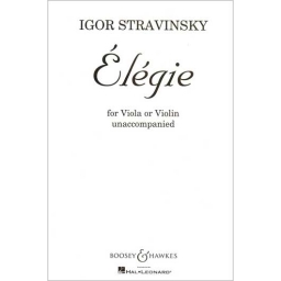 Stravinsky - Elegie for Solo Viola or Violin (B&H)