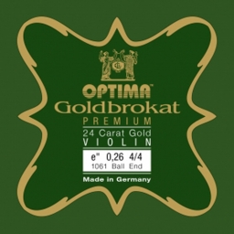 Goldbrokat Premium 24 Carat Gold Violin String - E 26 - 4/4 Ball