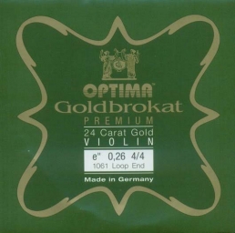 Goldbrokat Premium 24 Carat Gold Violin String - E 26 - 4/4 Loop