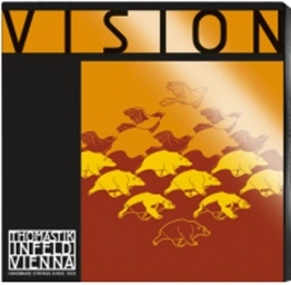 Cuerda Vision, violín - Re plata - medium - 4/4