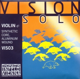 Corde Vision Solo RÉ aluminium pour violon - 4/4