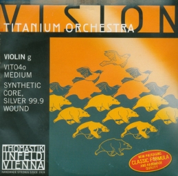 Cuerda Vision Titanium Orchestra para violín  4/4  -sol (plata)