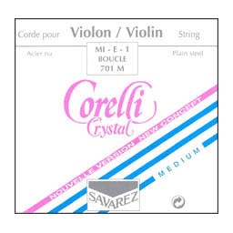 Corde Corelli Crystal, violon 4/4, mi boucle - medium Corde Corelli Crystal, violon 4/4, mi boucle - medium