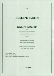 Tartini - 12 Sonatas Op. 2  for Violin and Piano Vol. 2
