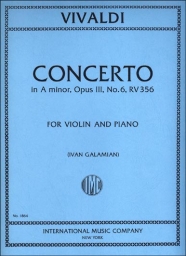Concerto en La min. Op.3 No.6 RV356