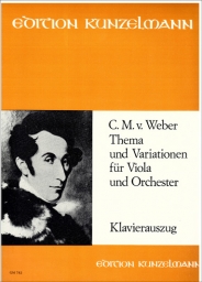 Weber - Theme and Variations for Viola and Piano (KUNZ)