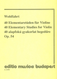 40 Elementary Studies for Violin, Op. 54