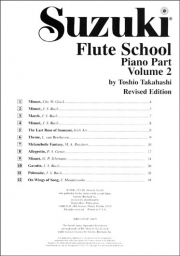 Suzuki - Escuela de flauta , acompañamiento de piano, volumen 2