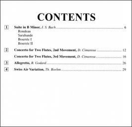 Suzuki - Escuela de flauta , parte de piano, volumen 5
