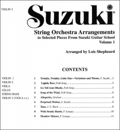 Suzuki - String Orchestra Arrangements - Volume 1 - Violin 3 Par