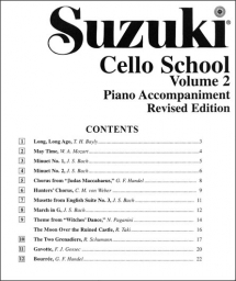 Suzuki Cello School - Volume 2 - Piano Accompaniment - Book