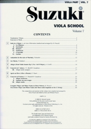 Suzuki Viola School - Volume 7 - Viola Part - Book