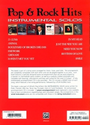 Pop & Rock Instrumental Solos, Violin/Piano/CD