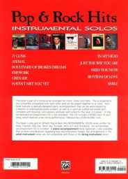 Pop & Rock Instrumental Solos, Viola/Piano/CD