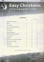 Easy Christmas Instrumental Solos for Viola and Piano