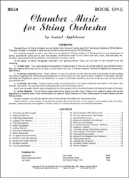Chamber Music for String Orchestra - Book 1