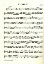 Concerto in E No. 2 BWV 1042 for Violin and Piano