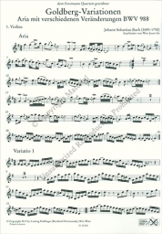 Bach - Goldberg Variations for String Quartet, Parts (DOB) Bach - Goldberg Variations for String Quartet, Parts (DOB)