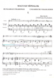 Bartók - Hungarian Folk Dances for Violin and Piano (EMB)