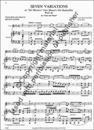 Beethoven - Seven Variations on "Bei Männern" for Viola (INT) Beethoven - Seven Variations on "Bei Männern" for Viola (INT)