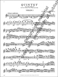 Quintet in C, Op. 29 - Parts